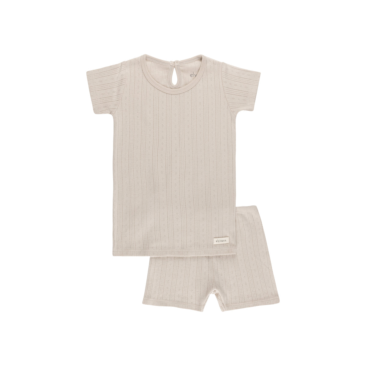 Ely's & Co Lace Trim/Pointelle 2 Piece Set