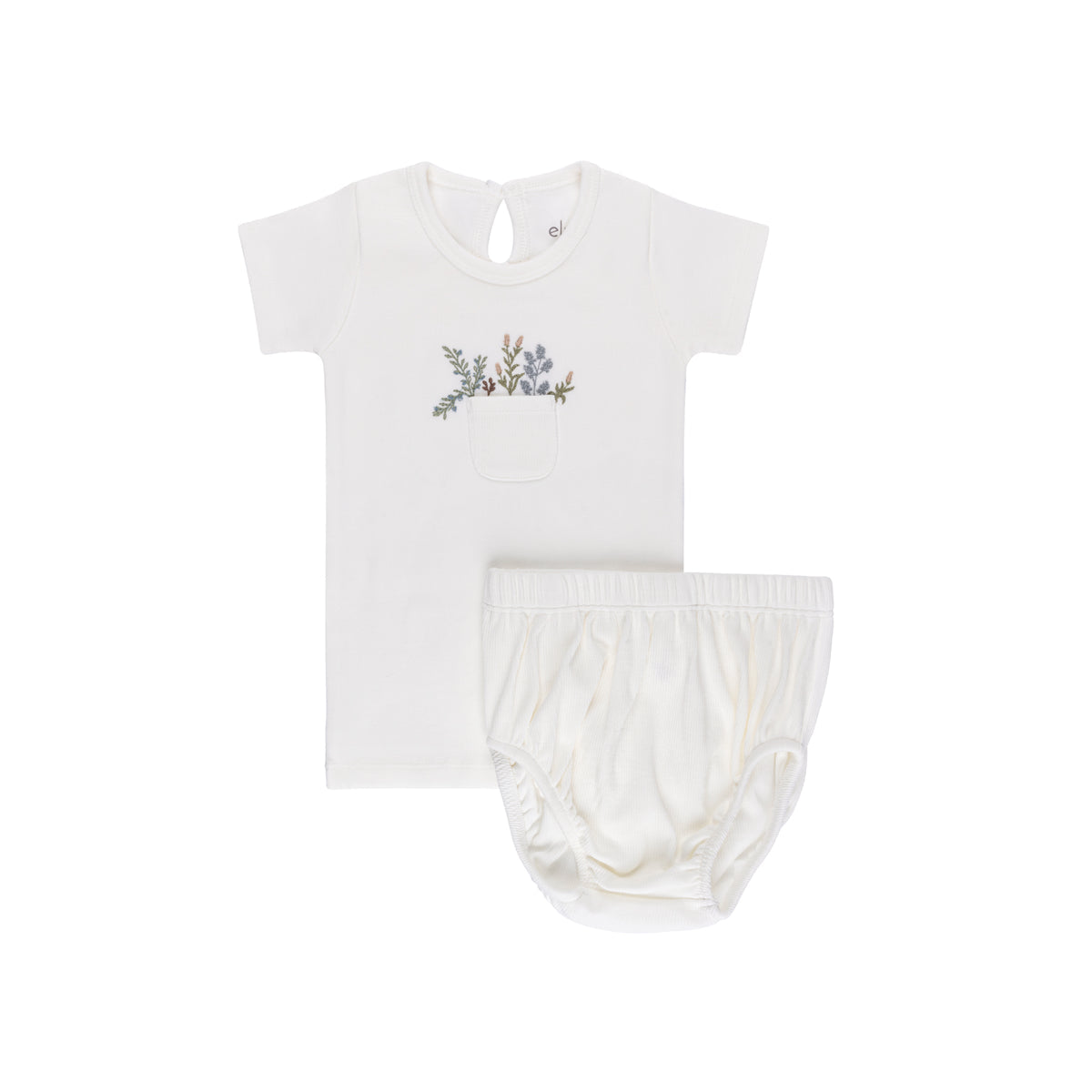 Ely's & Co Pocket Full of Flowers Tee and Bloomer Set