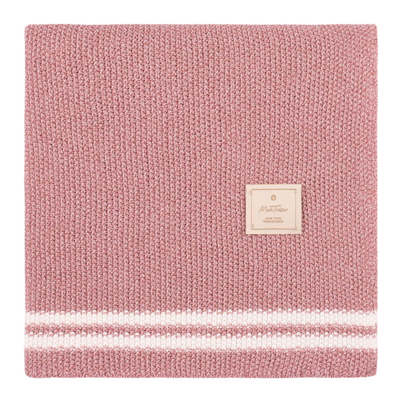Mon Tresor Duo Stripe Knit Blanket