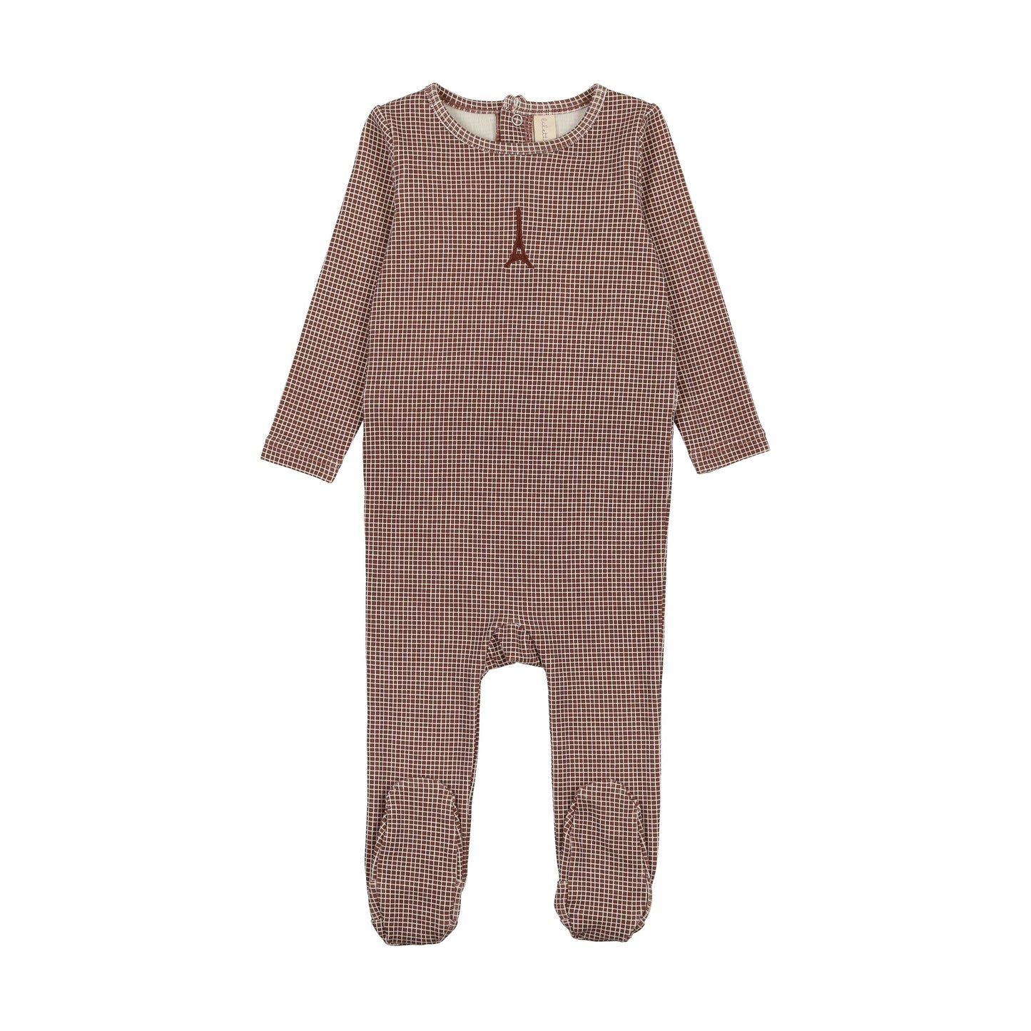 Lilette Gingham Print Footie