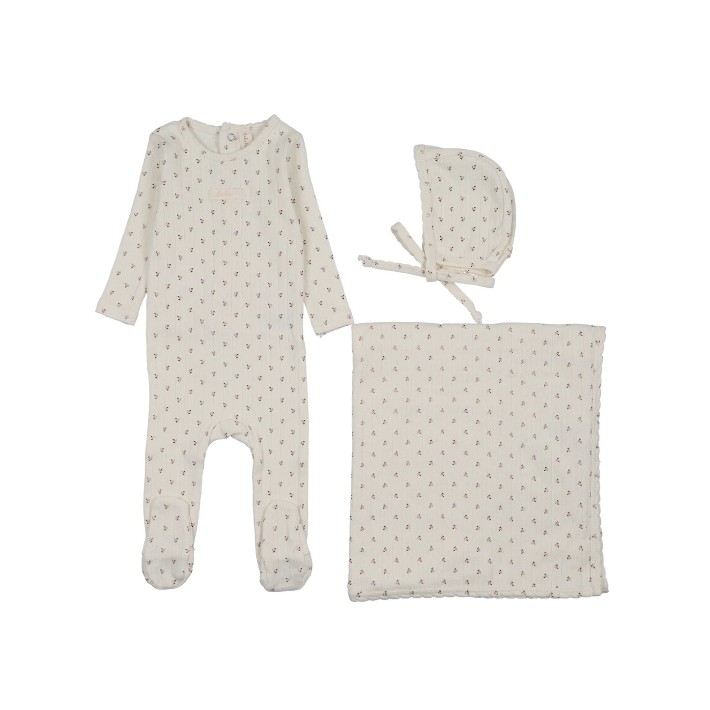 Lilette Floret Print Footie Set