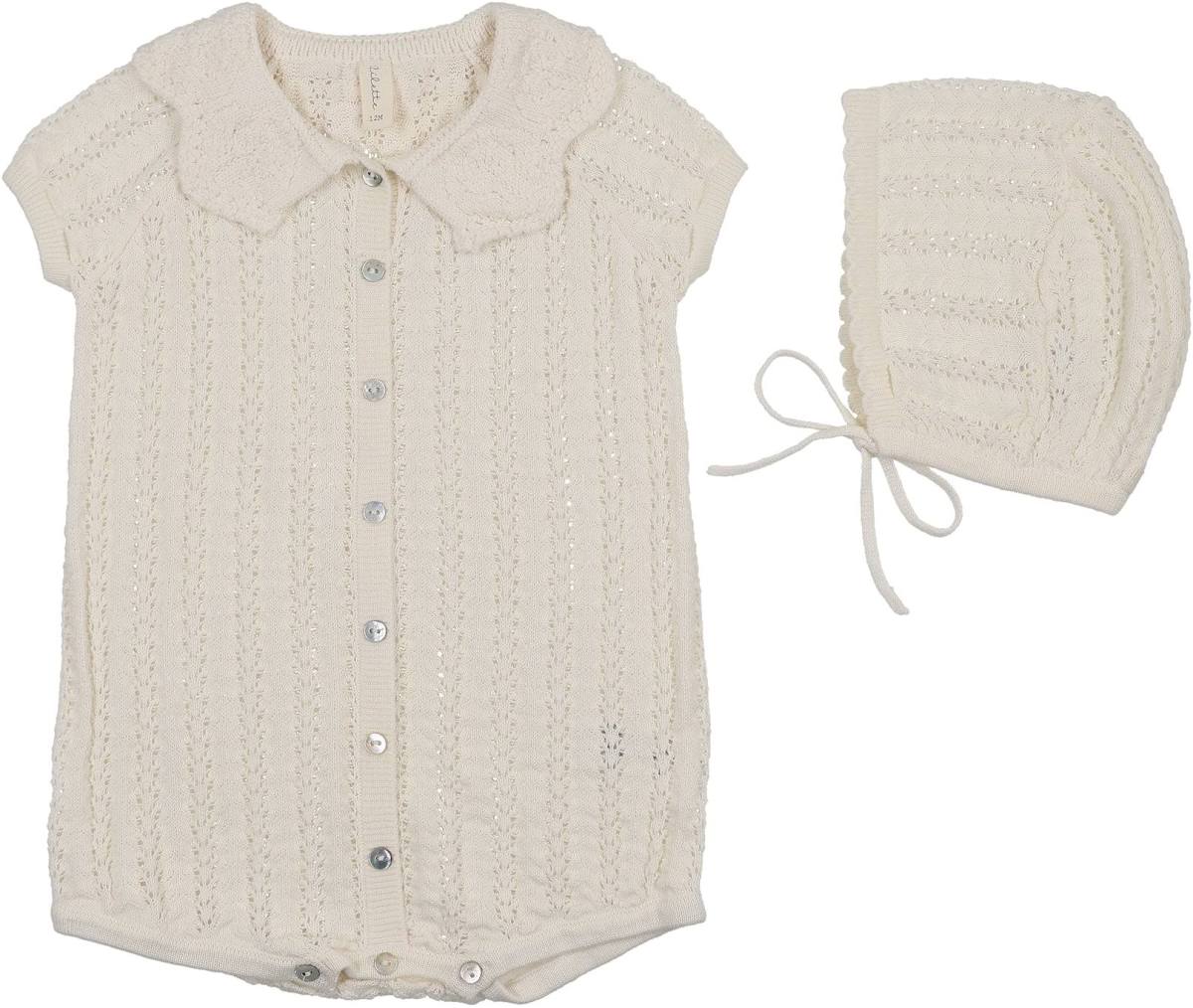 Lilette Crochet Knit Romper