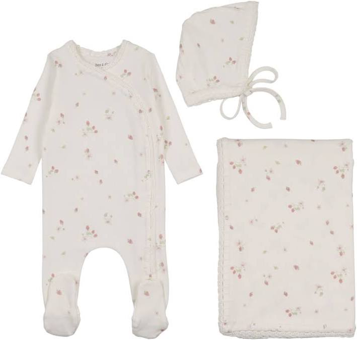 Bee&Dee Sweet Berry Footie/Bonnet