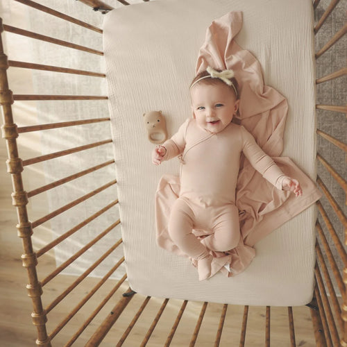 Lilette Brushed Cotton Wrapover Footie
