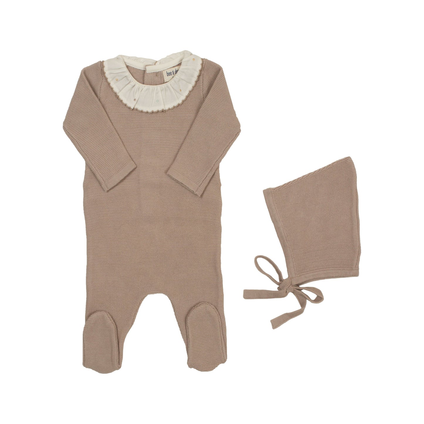 Bee&Dee Knit Embroidered Dot Accent