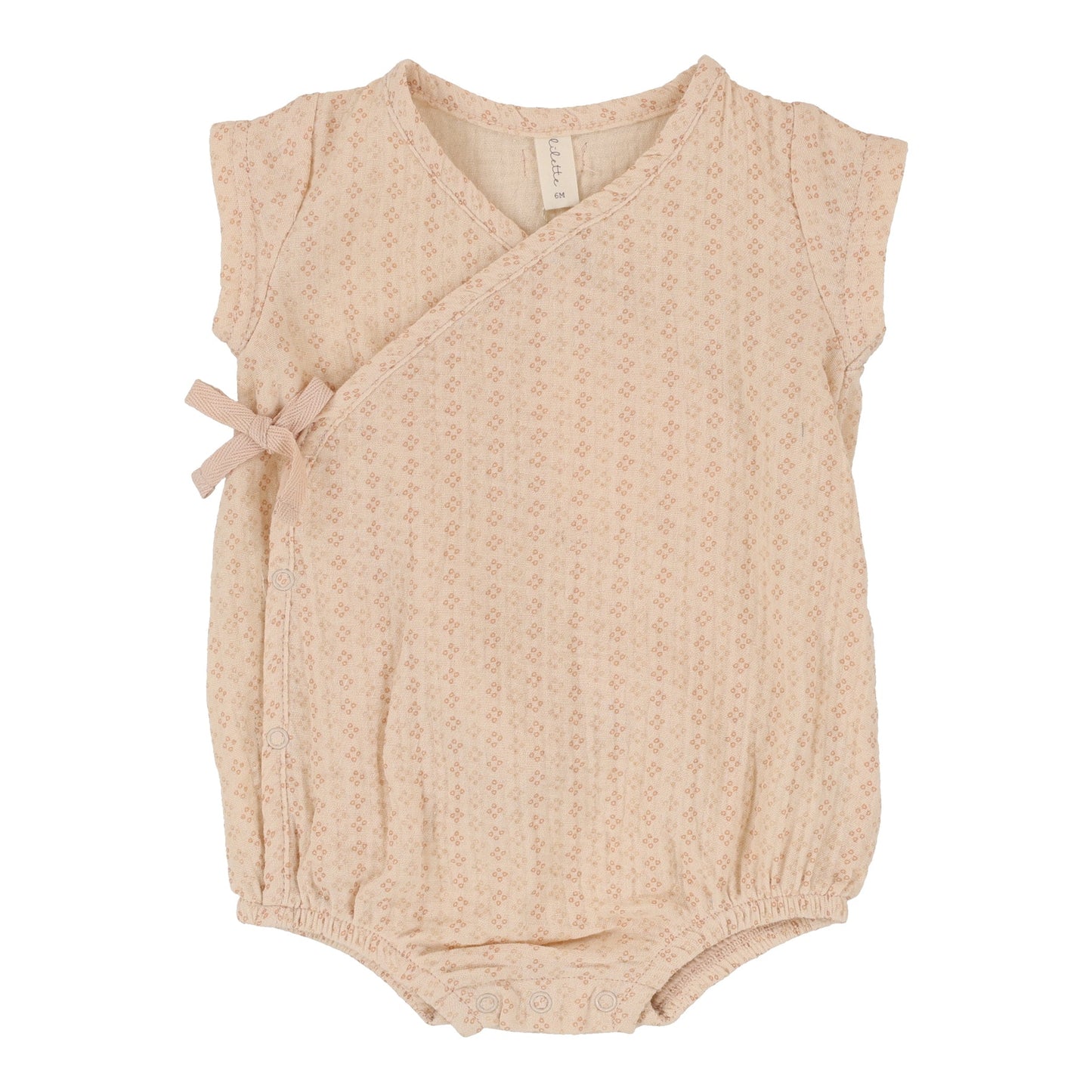 Lilette Wrap Floral/Linear Scatter Romper