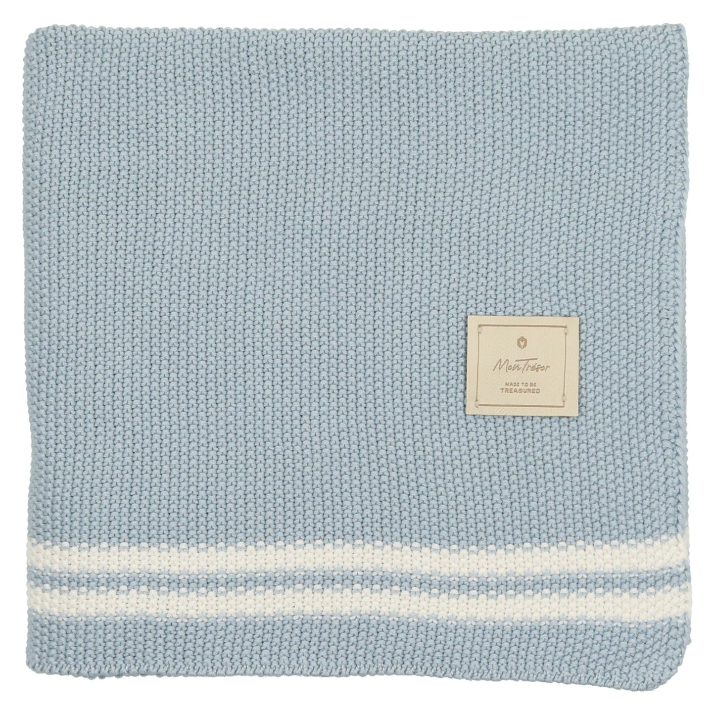 Mon Tresor Duo Stripe Knit Blanket