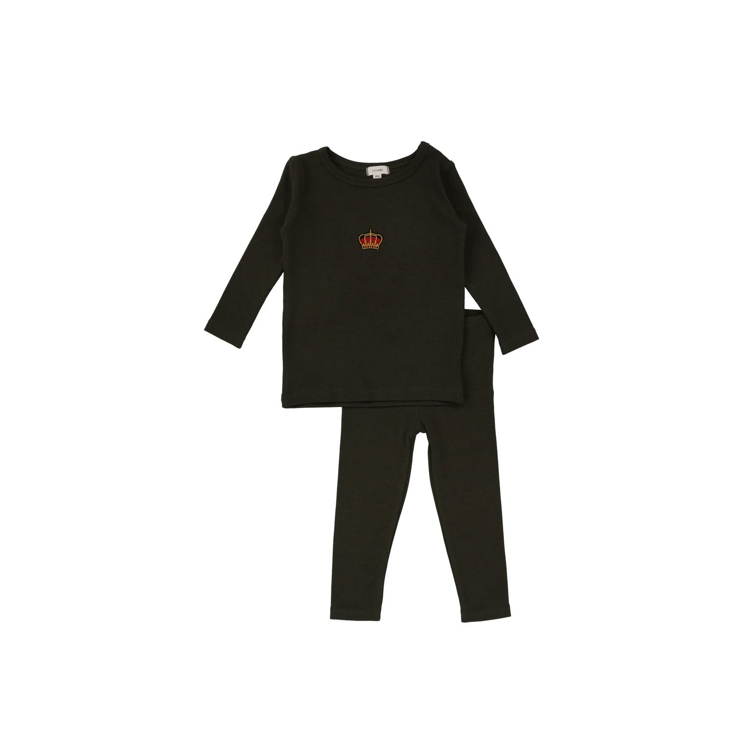 Lil Leggs Crown Lounge Set - Black Lil Leggs Crown Lounge Set - Black