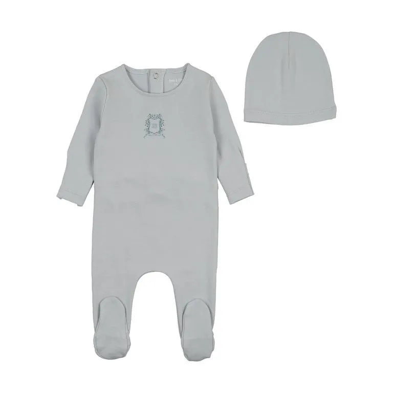 Bee&Dee Classic Crest Footie/Bonnet