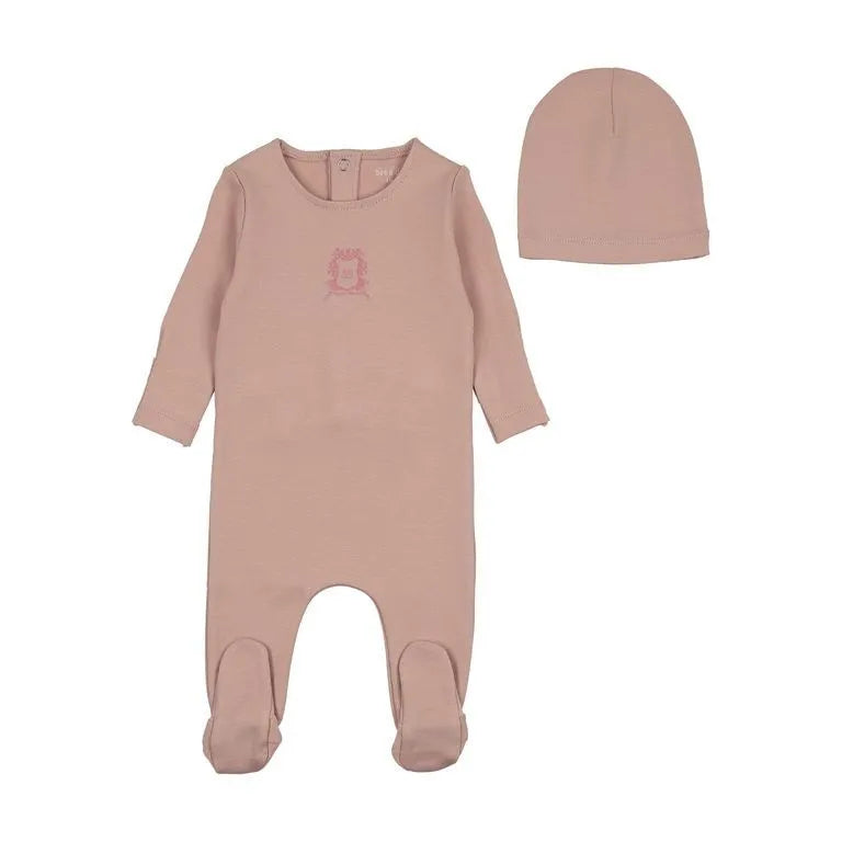 Bee&Dee Classic Crest Footie/Bonnet
