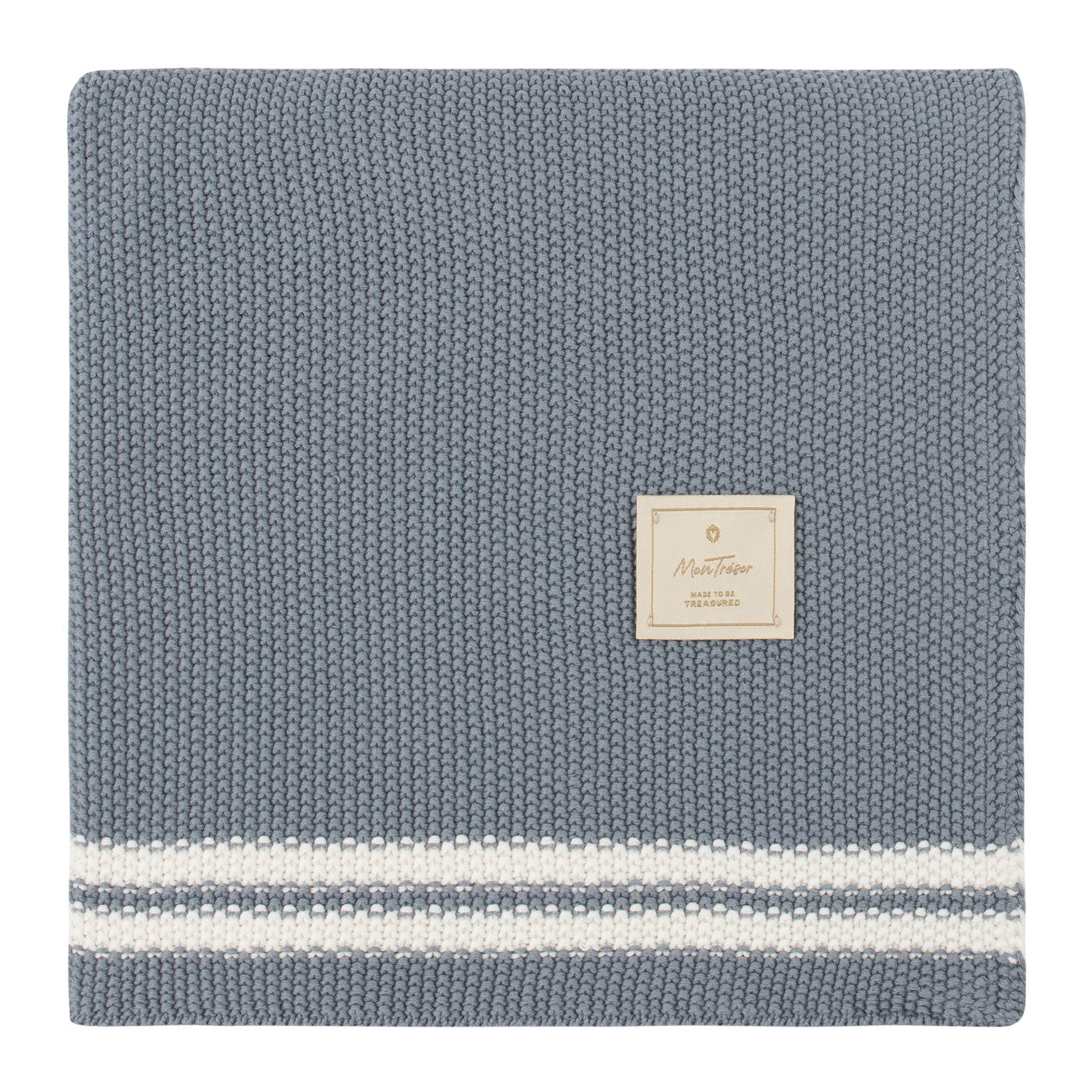 Mon Tresor Duo Stripe Knit Blanket