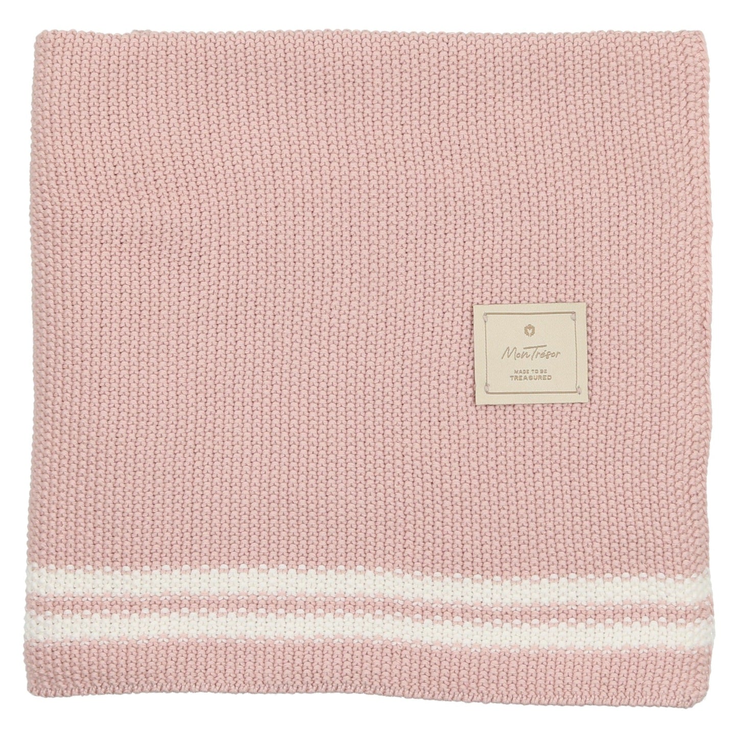 Mon Tresor Duo Stripe Knit Blanket