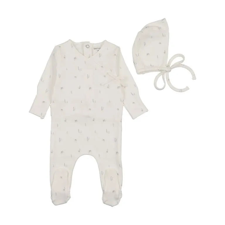 Bee&Dee Little Bundles Footie/Bonnet