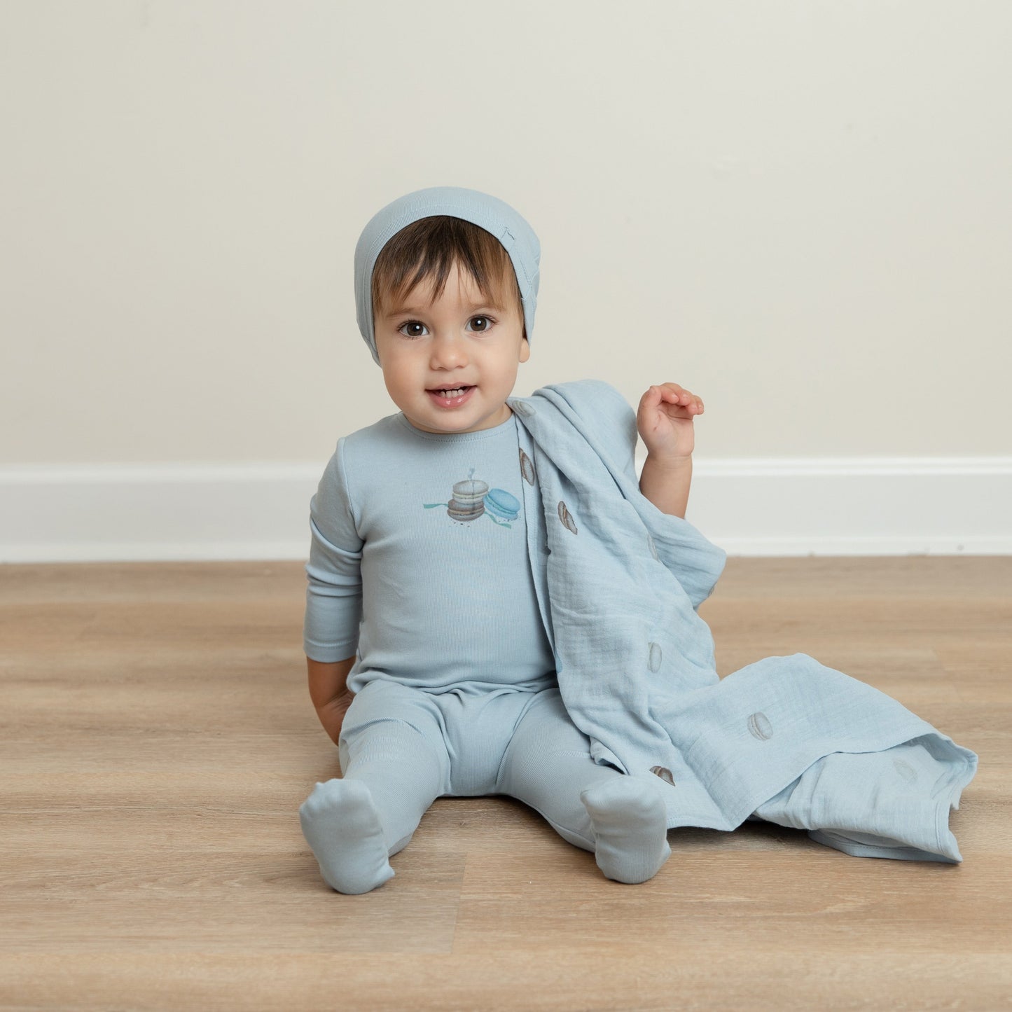 Bee & Dee Macaron Center Print Footie