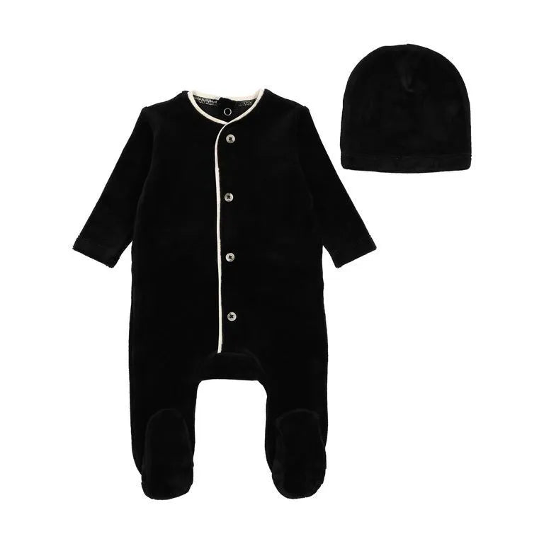 Bee&Dee Velour Footie/Beanie