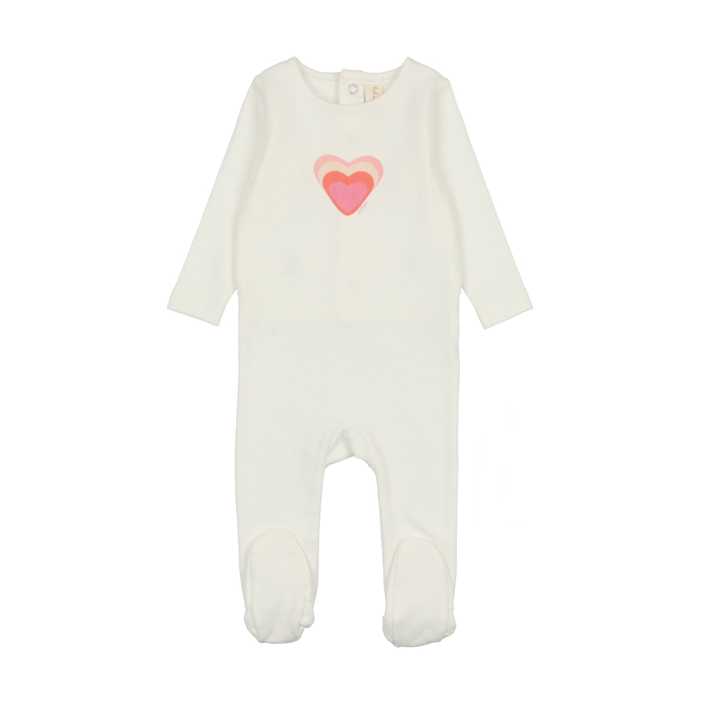 Lilette Big Graphic Heart Footie