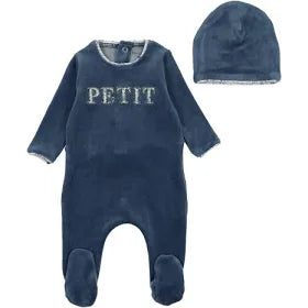 Bee&Dee Velour Petit Footie/Beanie