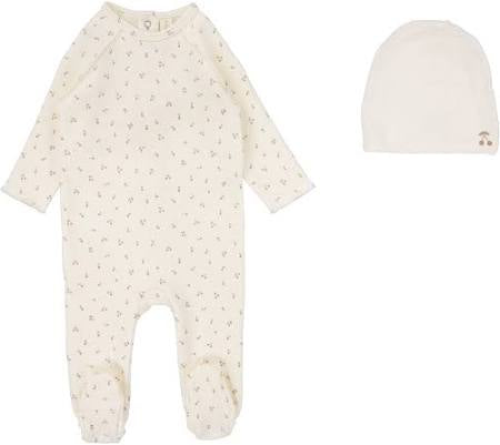 Lilette Cherry Print Footie Set