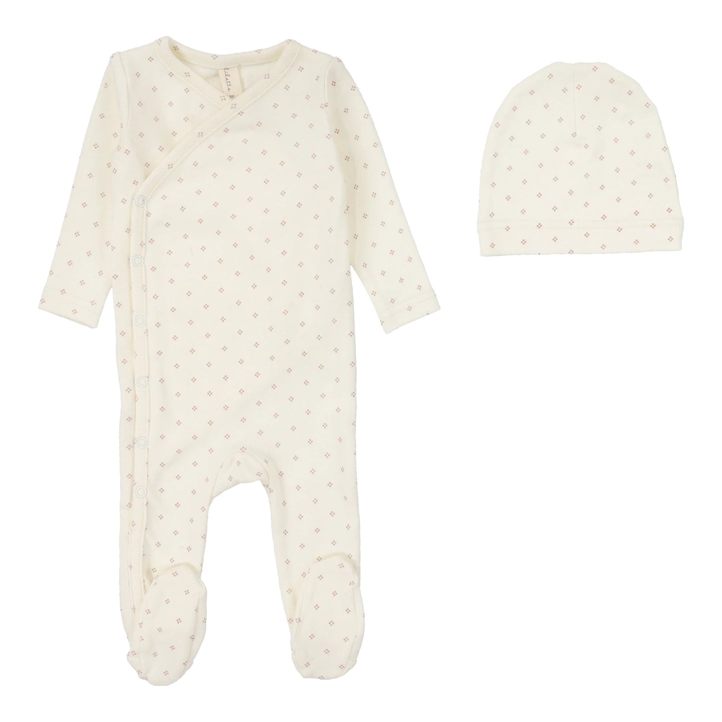 Lilette Diamond Dot Footie Set