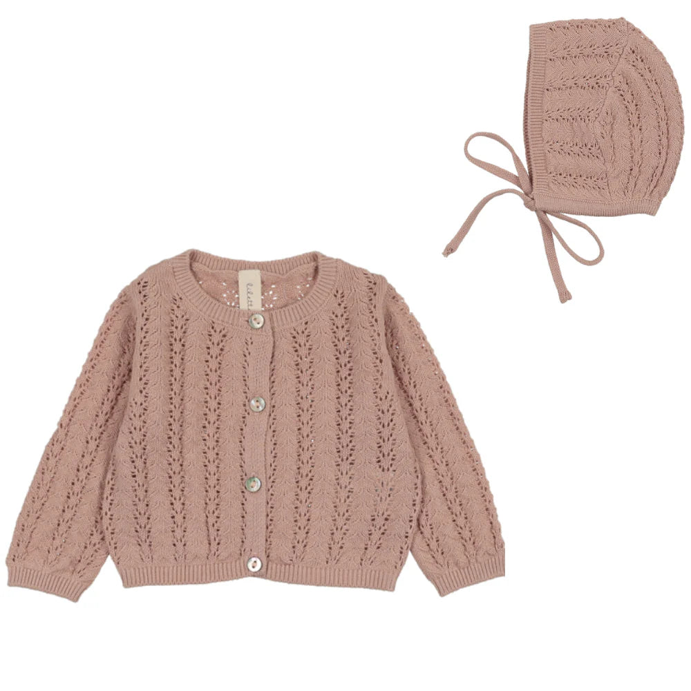 Lilette Crochet Knit Shrug
