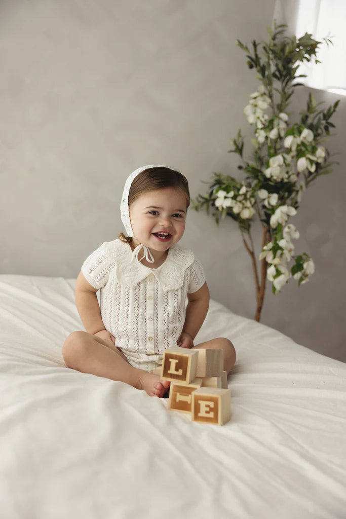 Lilette Crochet Knit Romper