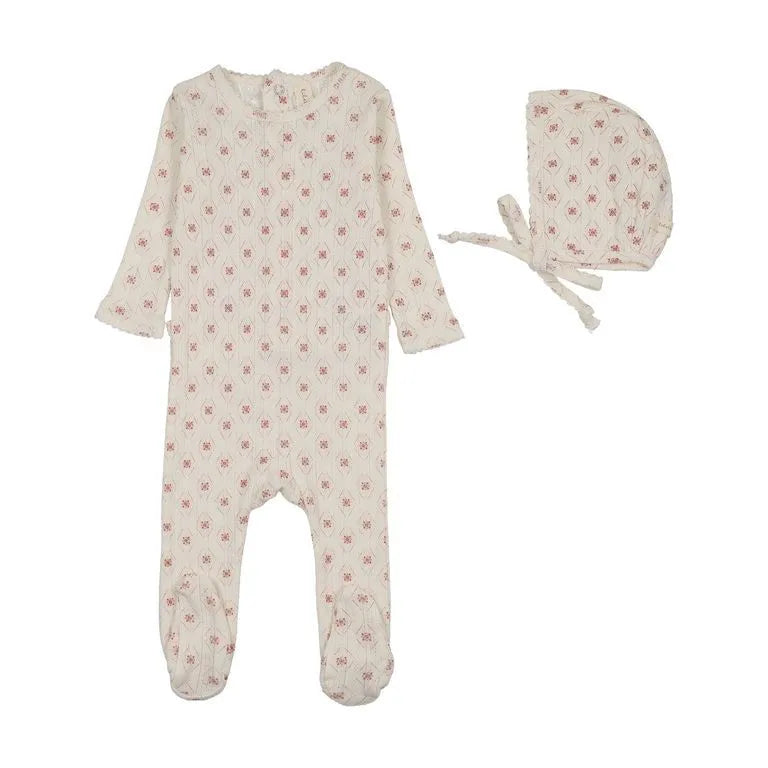Lilette Geo Floral Footie Set