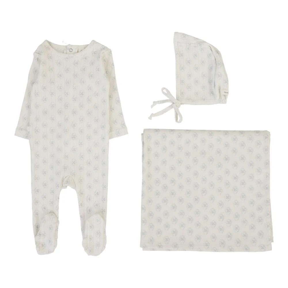 Lilette Geo Floral Footie Set