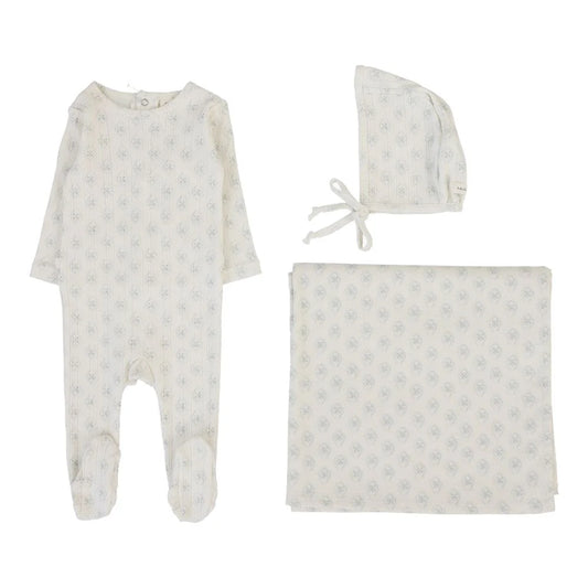 Lilette Geo Floral Footie Set