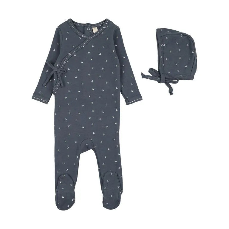 Lilette Cherry Scallop Footie Set