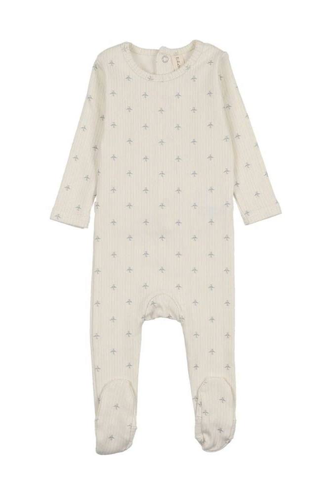 Lilette Striped Plane Footie