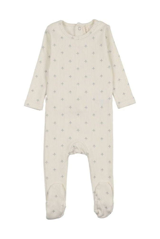 Lilette Striped Plane Footie