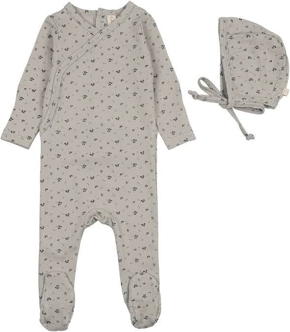 Lilette Printed Wrap Footie Set