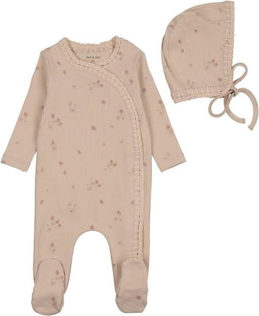 Bee&Dee Sweet Berry Footie/Bonnet
