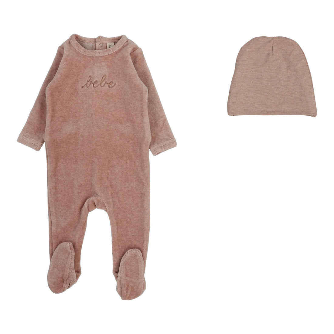 Lilette Velour Bebe Footie Set