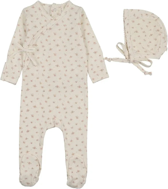 Lilette Printed Wrap Footie Set