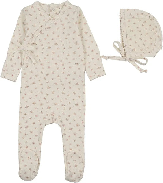 Lilette Printed Wrap Footie Set