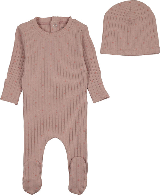 Bee&Dee Stars and Dots Footie/Beanie