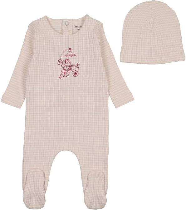 Bee&Dee Carriage Sketch Footie/Beanie
