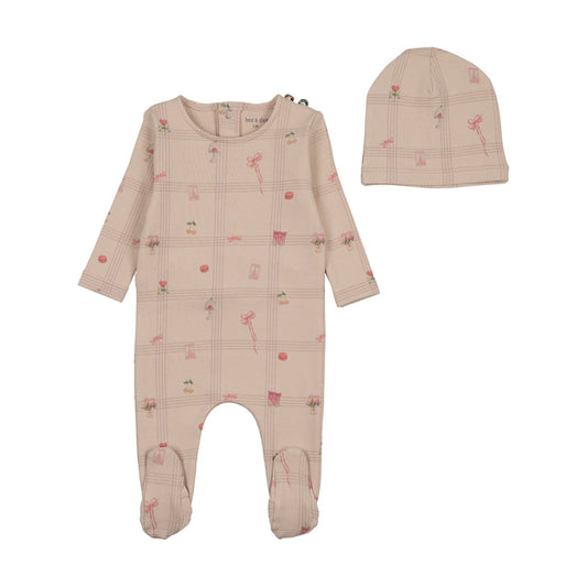Bee&Dee Summer Plaid Footie/Beanie