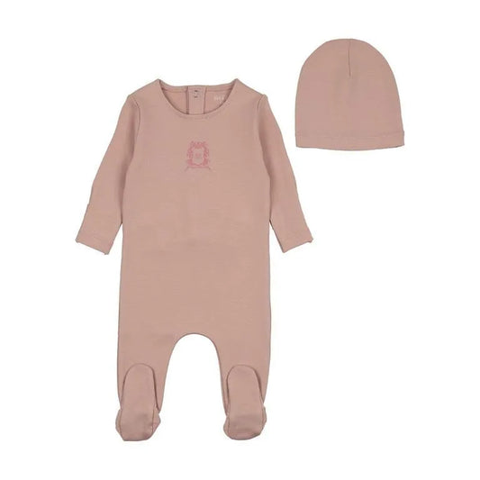 Bee&Dee Classic Crest Footie/Bonnet
