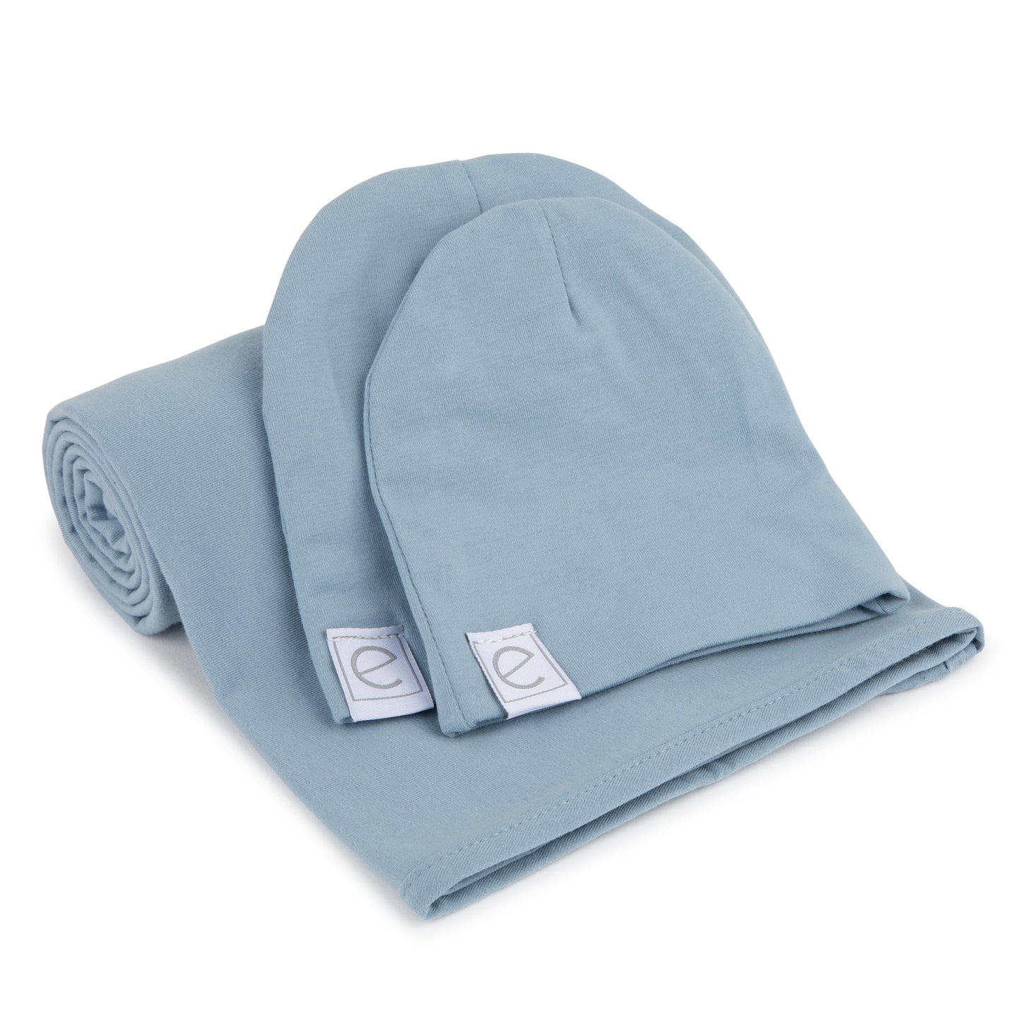 Ely's & Co Jersey Swaddle and Beanie Gift Set