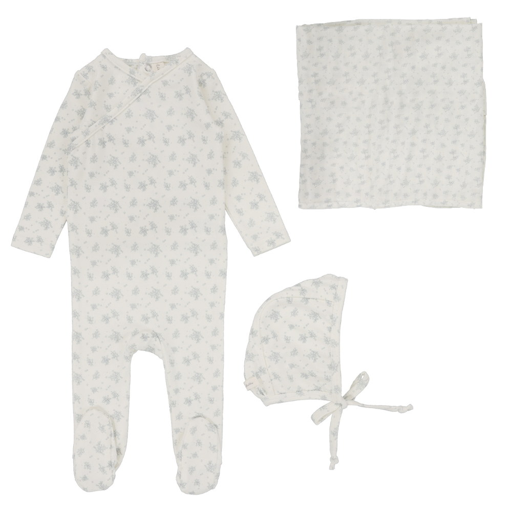 Lilette Floral Cluster Footie Set