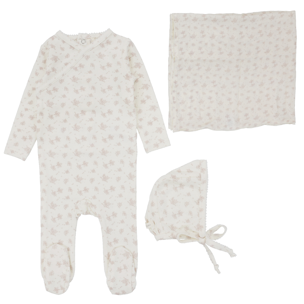 Lilette Floral Cluster Footie Set