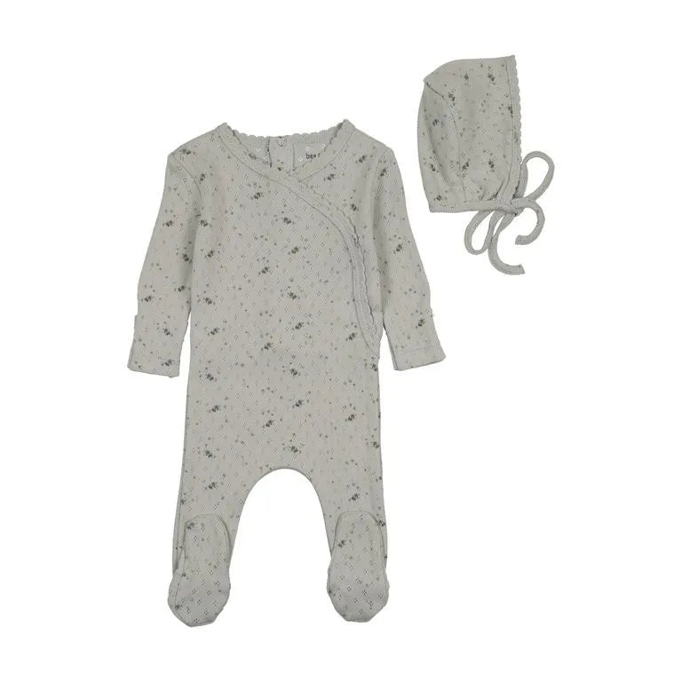 Bee&Dee Pretty Petals Footie/Bonnet