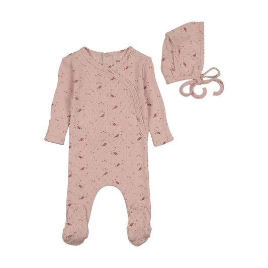 Bee&Dee Pretty Petals Footie/Bonnet